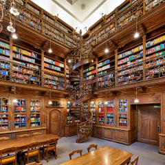 Law Library in the New Town Hall, Munich, Germany